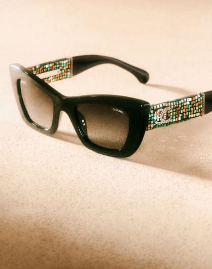 chanel blue tweed sunglasses|Tweed and Sequins – CHANEL Eyewear .